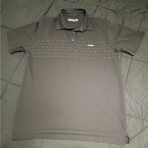 DIXXON Black Polo Shirt with White Accents